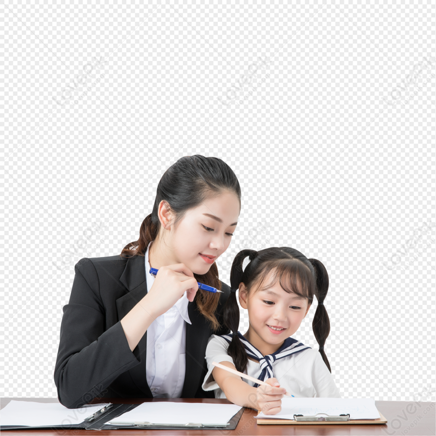 Female Teacher And Student Image PNG Image And Clipart Image For Free ...