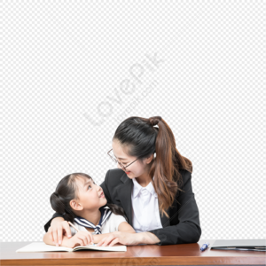 Female Teacher And Student PNG Images With Transparent Background ...