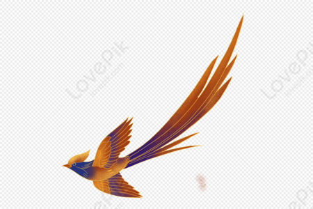 Blue flying bird logo design simple te Royalty Free Vector