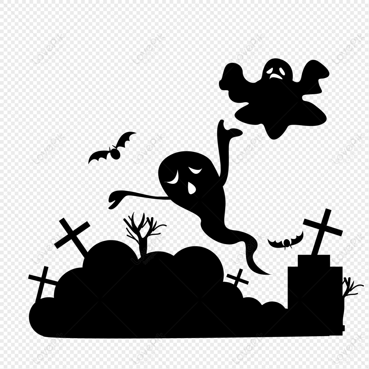 Silhueta Vetorial Do Halloween PNG Imagens Gratuitas Para Download - Lovepik