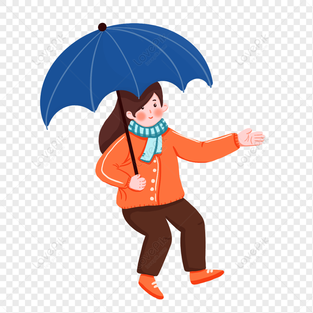 Girl Sitting With An Umbrella, Girl, Girl, Umbrella PNG Hd Transparent ...