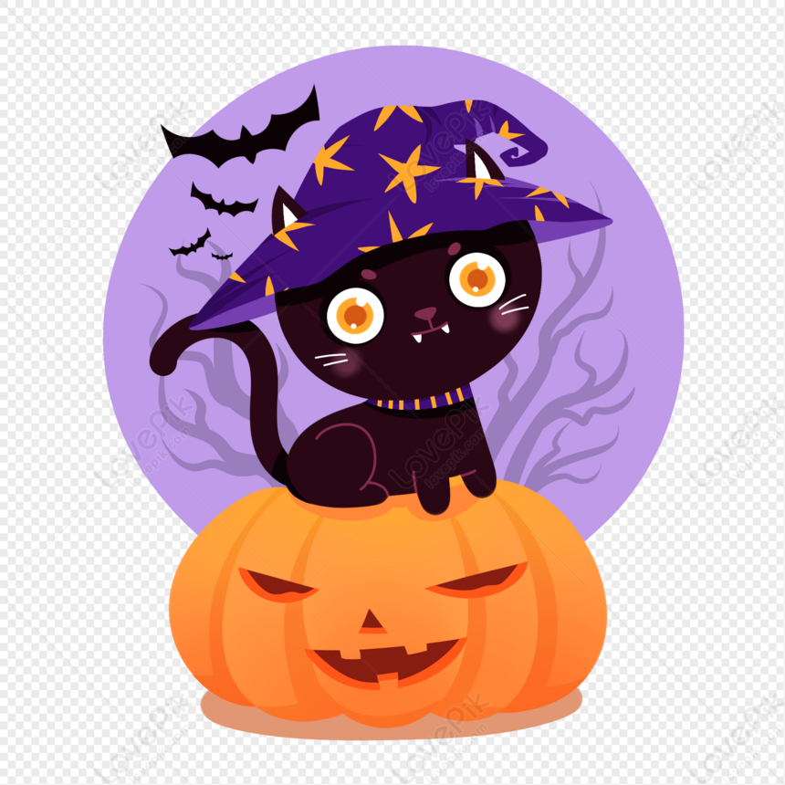 Halloween Cat, Horror, Halloween Elements, Fairy PNG Transparent ...