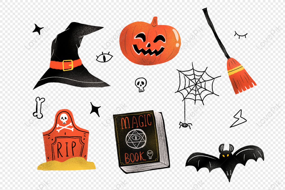 Kan niet Turbulentie Roeispaan Halloween Hand Drawn Material PNG Hd Transparent Image And Clipart Image  For Free Download - Lovepik | 401635404