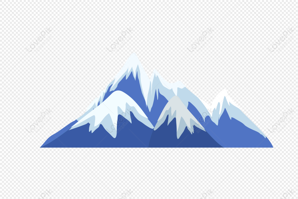 Hình ảnh Kết Hợp Núi Tuyết Vẽ Tay PNG Miễn Phí Tải Về - Lovepik