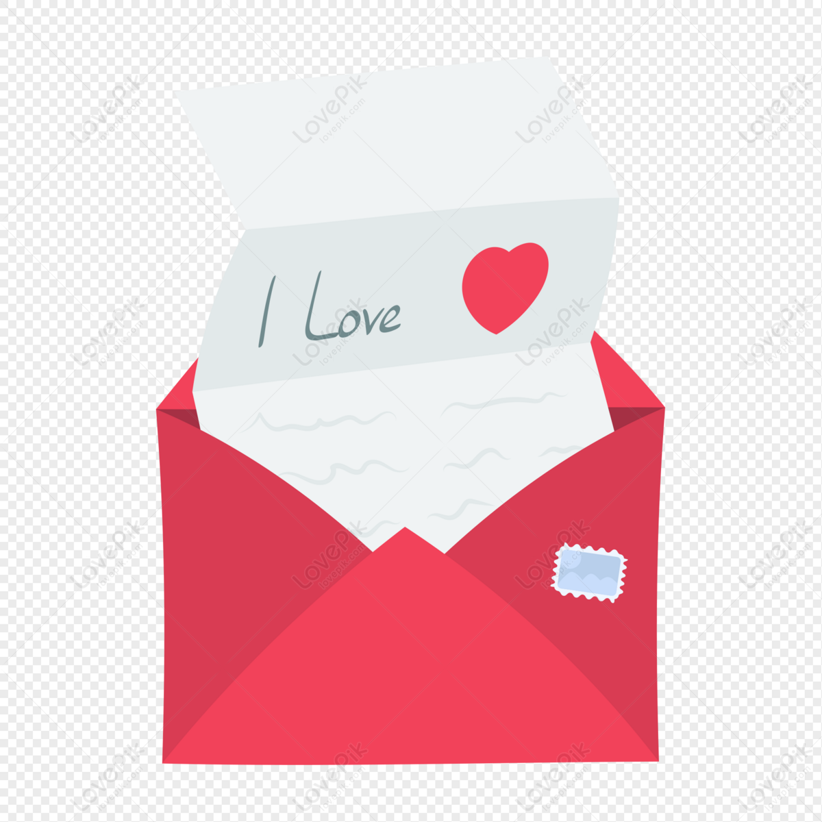 Love Letter Paper PNG Transparent Images Free Download, Vector Files