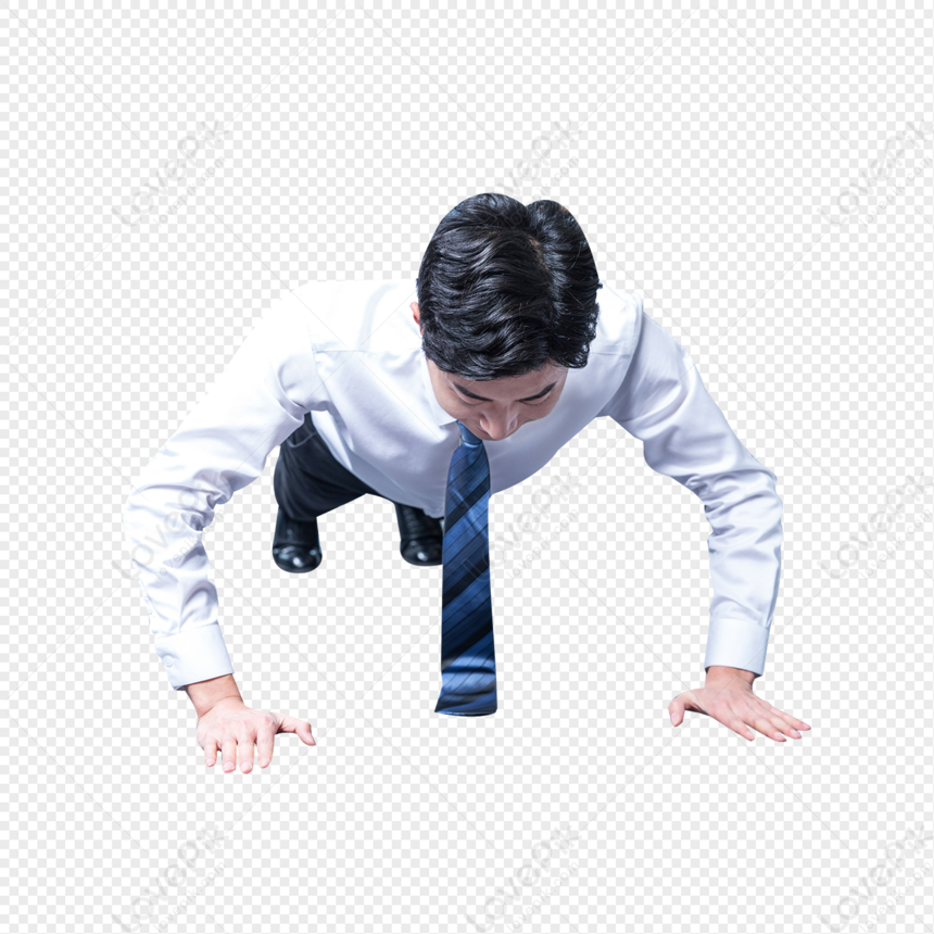 Male Office Workout Push Ups PNG White Transparent And Clipart Image ...