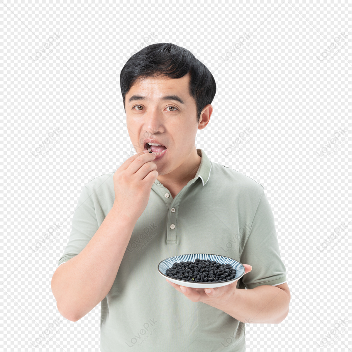 Homem De Meia Idade Comendo Feijão Preto PNG Imagens Gratuitas Para  Download - Lovepik