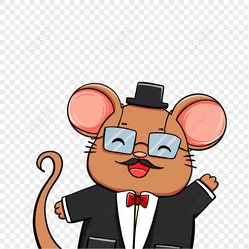 Middle Aged Mouse With Glasses PNG Transparent Image And Clipart Image For  Free Download - Lovepik | 401658097