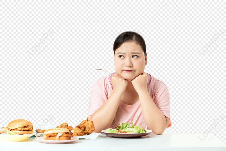 Mujeres Obesas Comiendo Pollo Frito PNG Imágenes Gratis - Lovepik