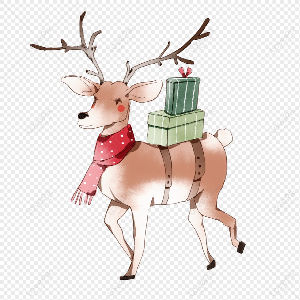 Deer Painting Art Anime, Deer pattern, antler, mammal, animals png | PNGWing