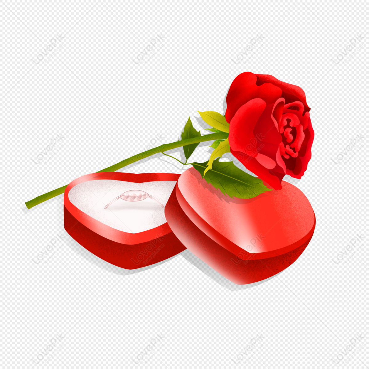 lovepik rose and diamond ring png image 401668875 wh1200