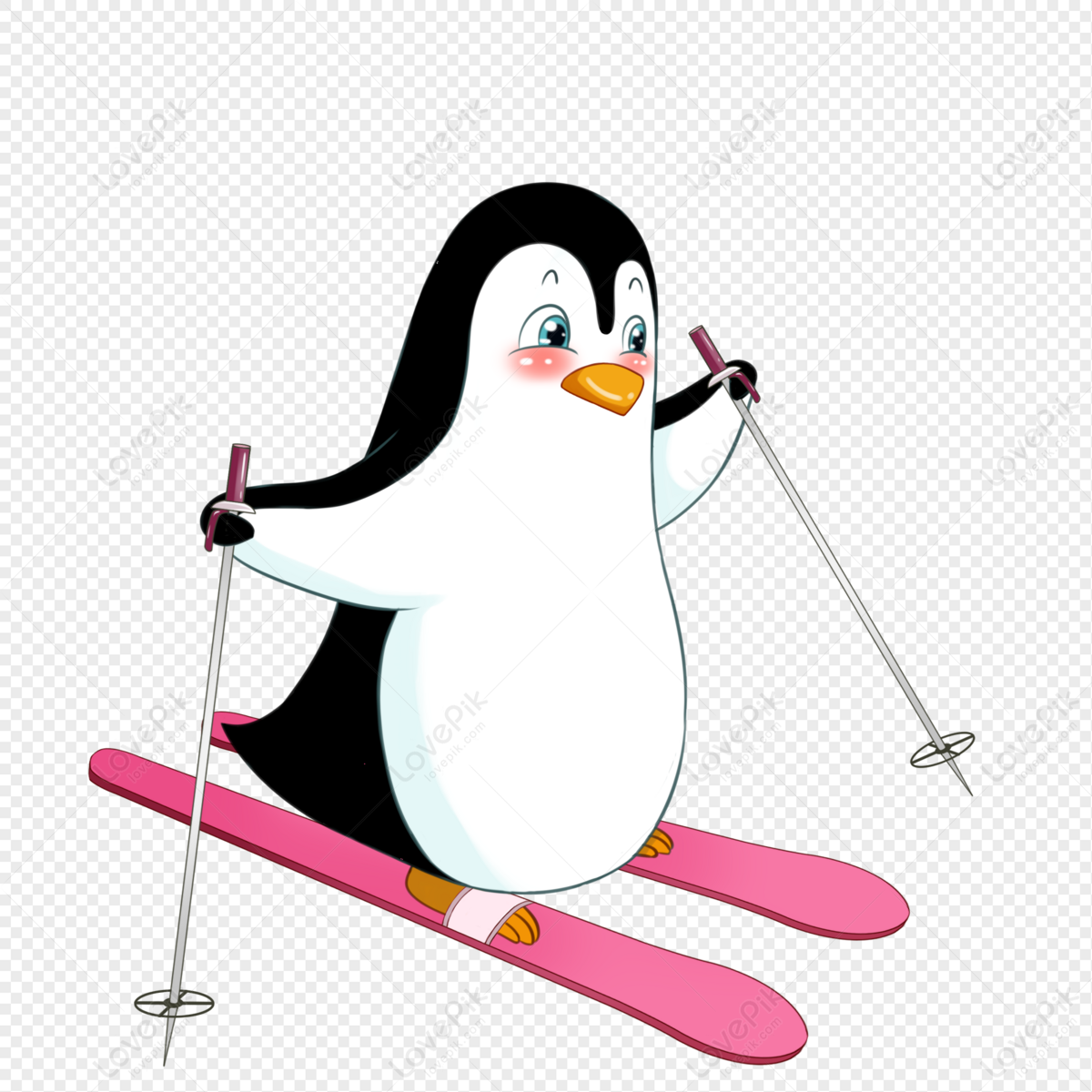 Skiing Penguin, Cold, Anime, Ski Free PNG And Clipart Image For Free  Download - Lovepik