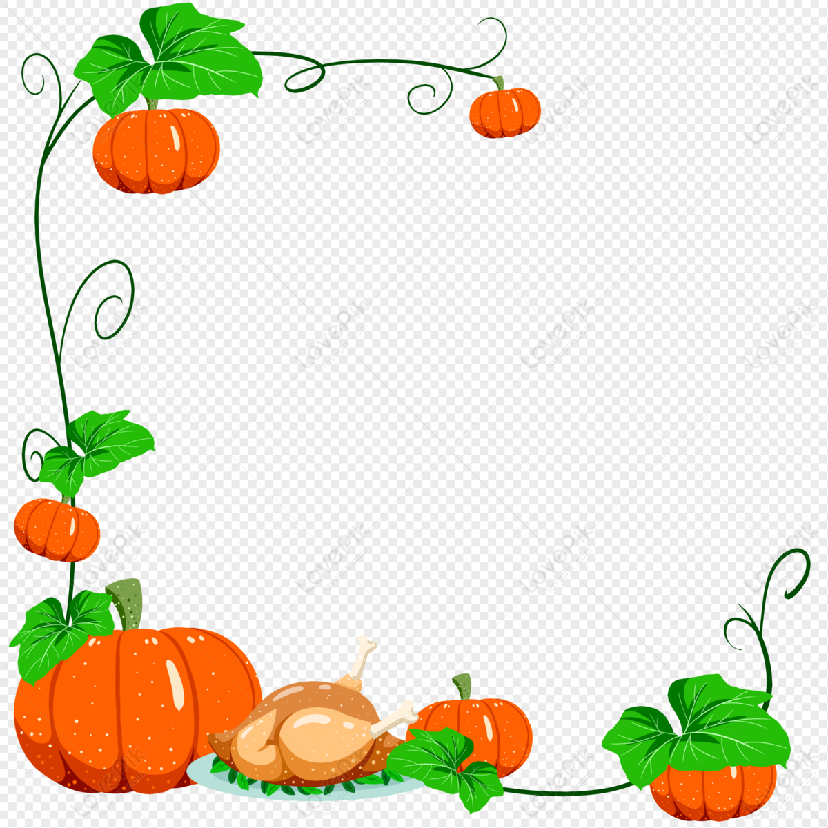 Pumpkin Clipart Border