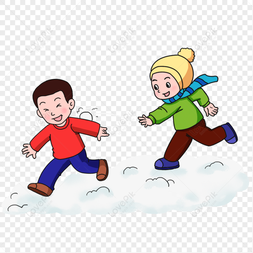 Winter Snowing Kids Playing Snowball Cartoon Elements Free PNG And Clipart  Image For Free Download - Lovepik | 401652329