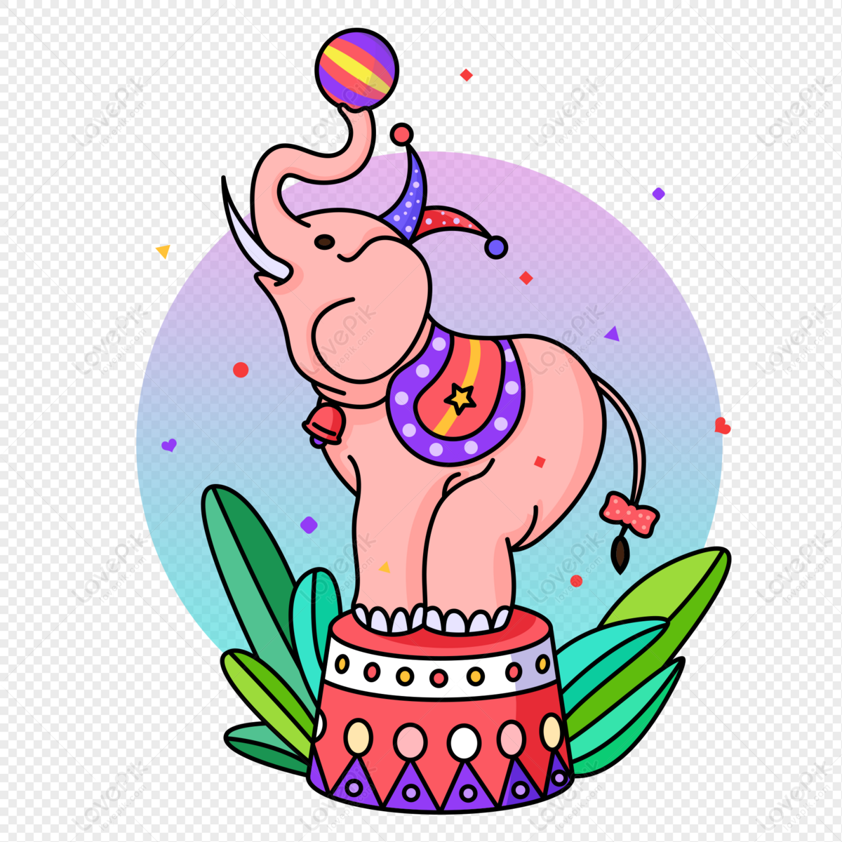Baby Elephant Performing At The Circus PNG Free Download And Clipart Image  For Free Download - Lovepik | 401687433