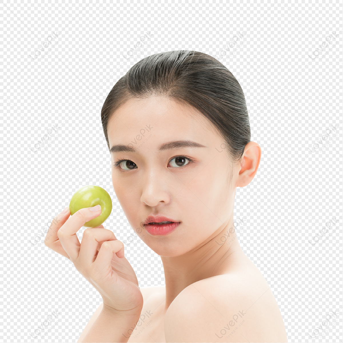 Beauty Girl With Fruits, Beauty Girl And Fruit, East Asians, Vitality ...