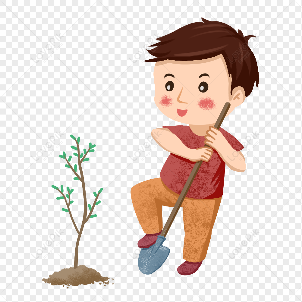 Planting boy. Мальчик садит дерево. Мальчик садит дерево рисунок. Мальчик деревце сажал. Посадка деревьев клипарт.