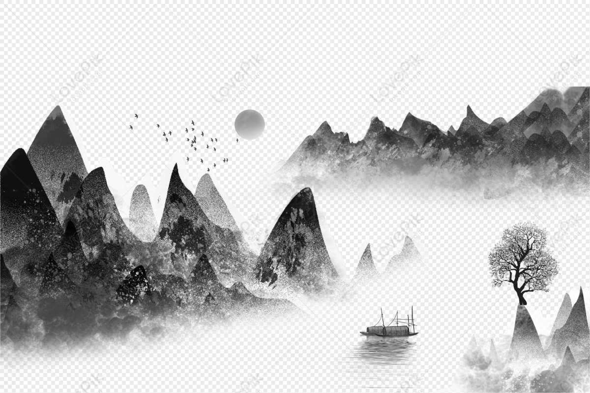 Chinese Landscape Painting Nature Picture PNG Picture And Clipart Image ...