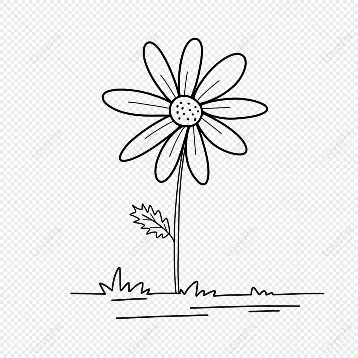 Flower Stick Figure PNG Free Download And Clipart Image For Free ...