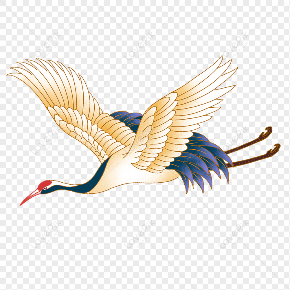 Flying Crane, Flying, Flying Cranes, Crane PNG White Transparent And ...