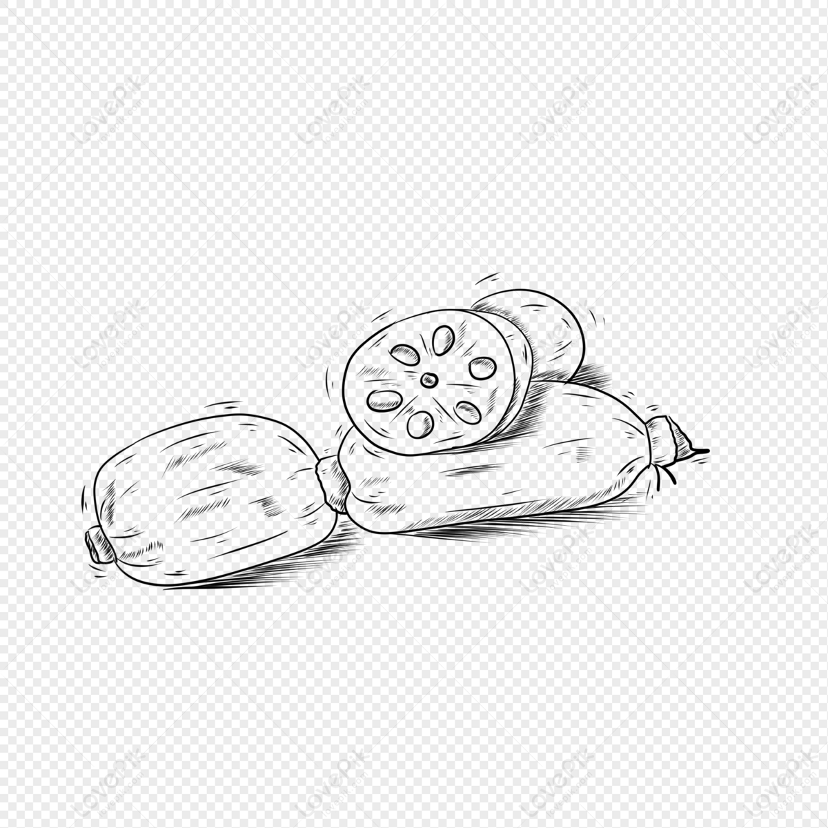 Food Vegetable Black And White Lineart Free PNG And Clipart Image For Free  Download - Lovepik | 401693529