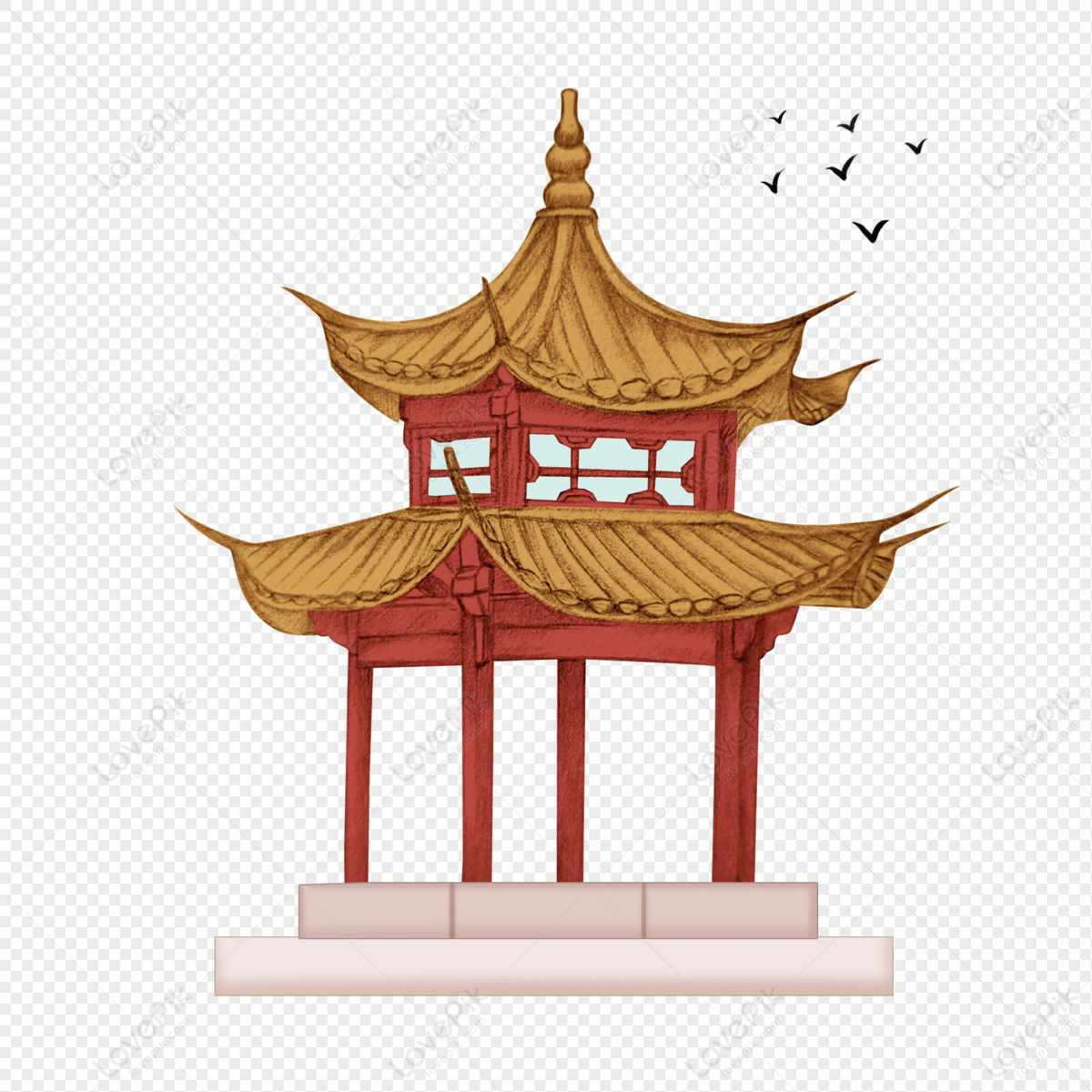 japanese gazebo clipart