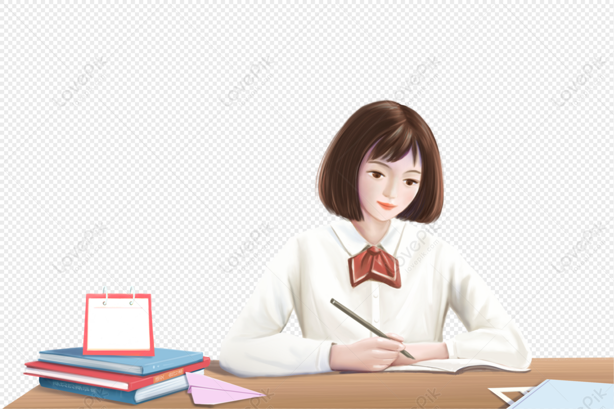 Girl seriously studying homework,studying girls,seriousness,girl png
