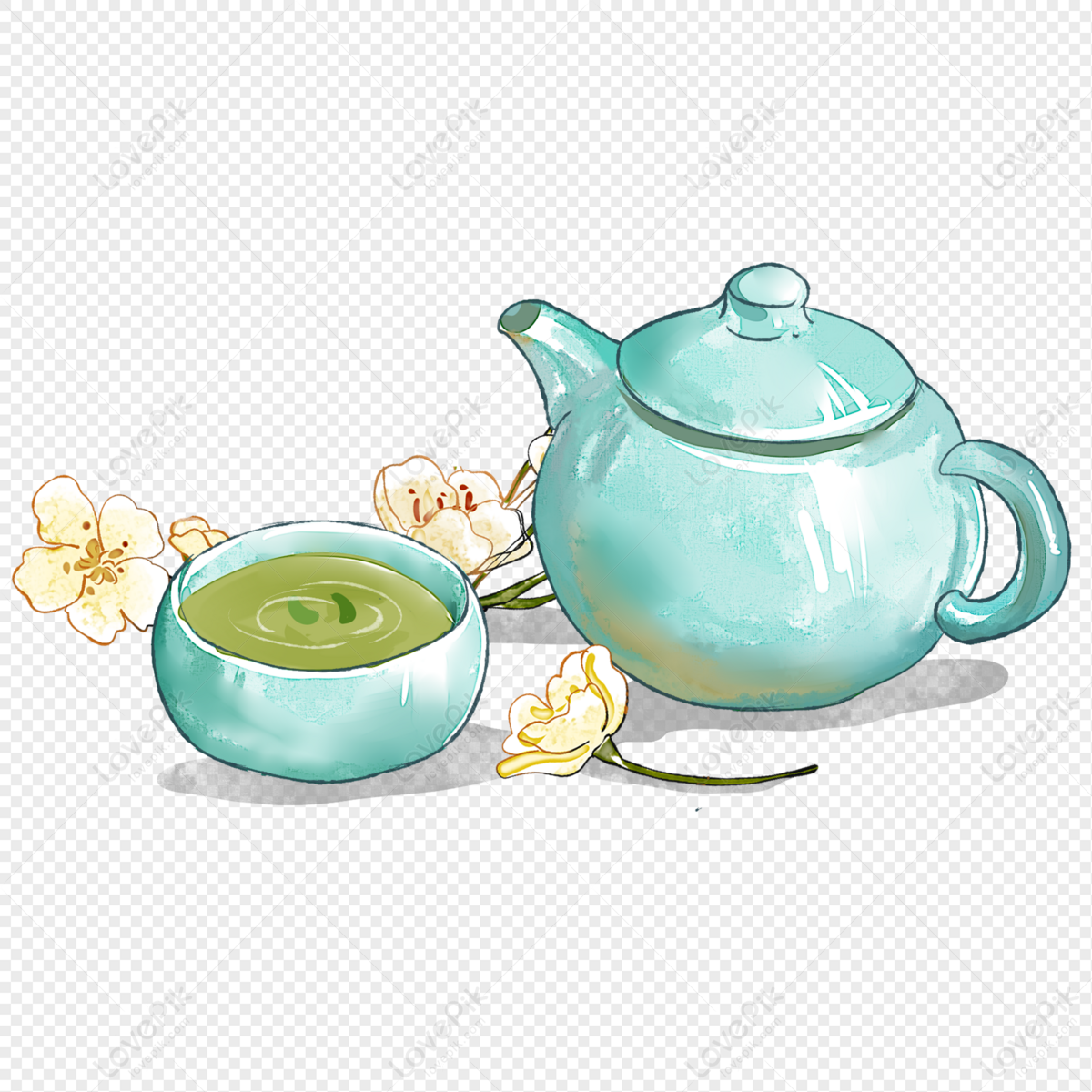 采茶女|插画|商业插画|青花煮茶 - 原创作品 - 站酷 (ZCOOL)