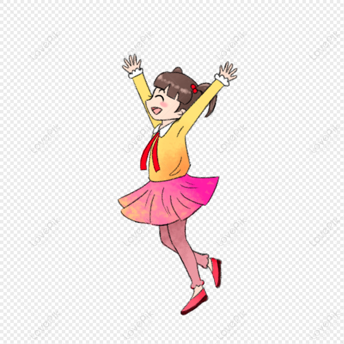 Happy Girl PNG Transparent Image And Clipart Image For Free Download ...