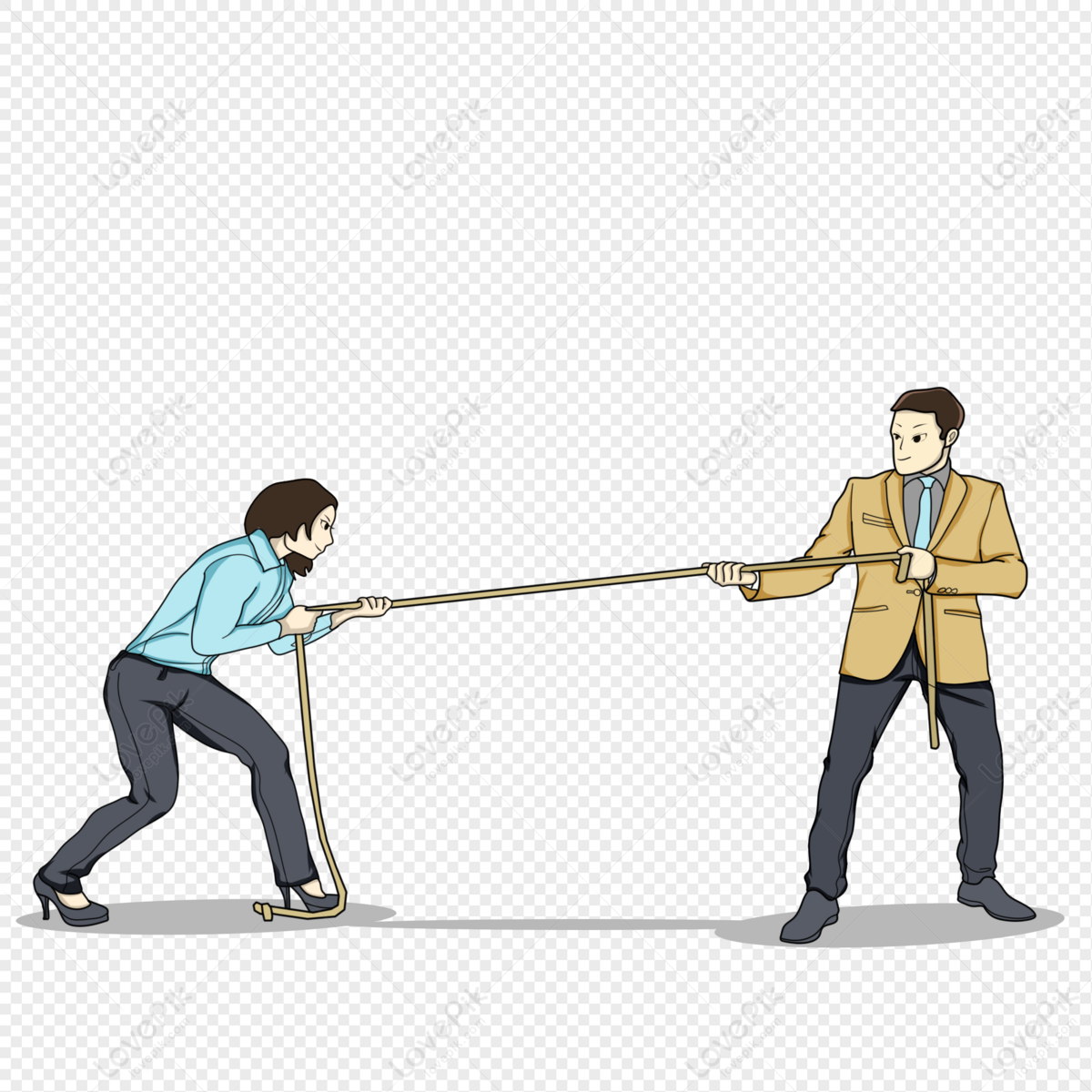 Tug Of War Cartoon Tug Of War Transparent Background PNG Clipart ...