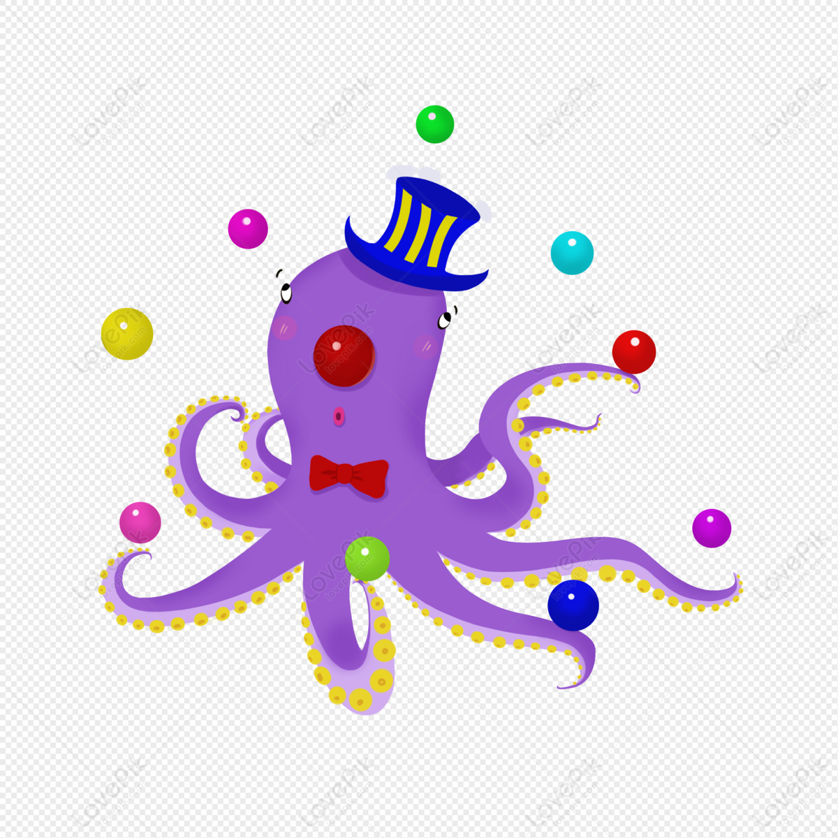 Octopus Show PNG Image And Clipart Image For Free Download - Lovepik |  401694028
