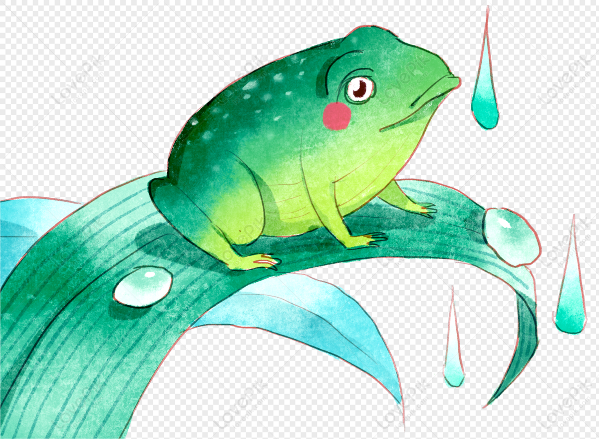 Little Frog Cartoon Image, Small Frog, Cartoon Frog, Frog Anime