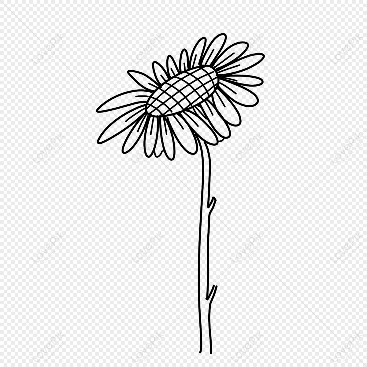 Sunflower Stick Figure PNG Picture And Clipart Image For Free Download ...