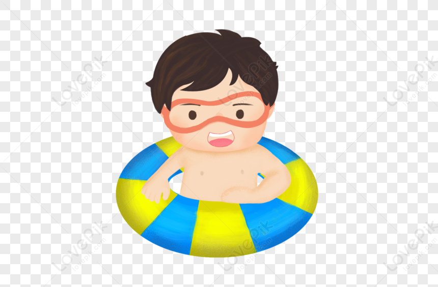 A Little Boy Swimming PNG Image And Clipart Image For Free Download ...