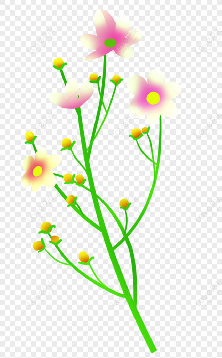 Anime Painted Flowers Petals PNG Picture And Clipart Image For Free ...