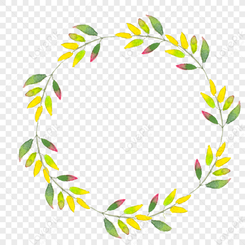 Hand Painted Garland PNG Transparent Background And Clipart Image For ...