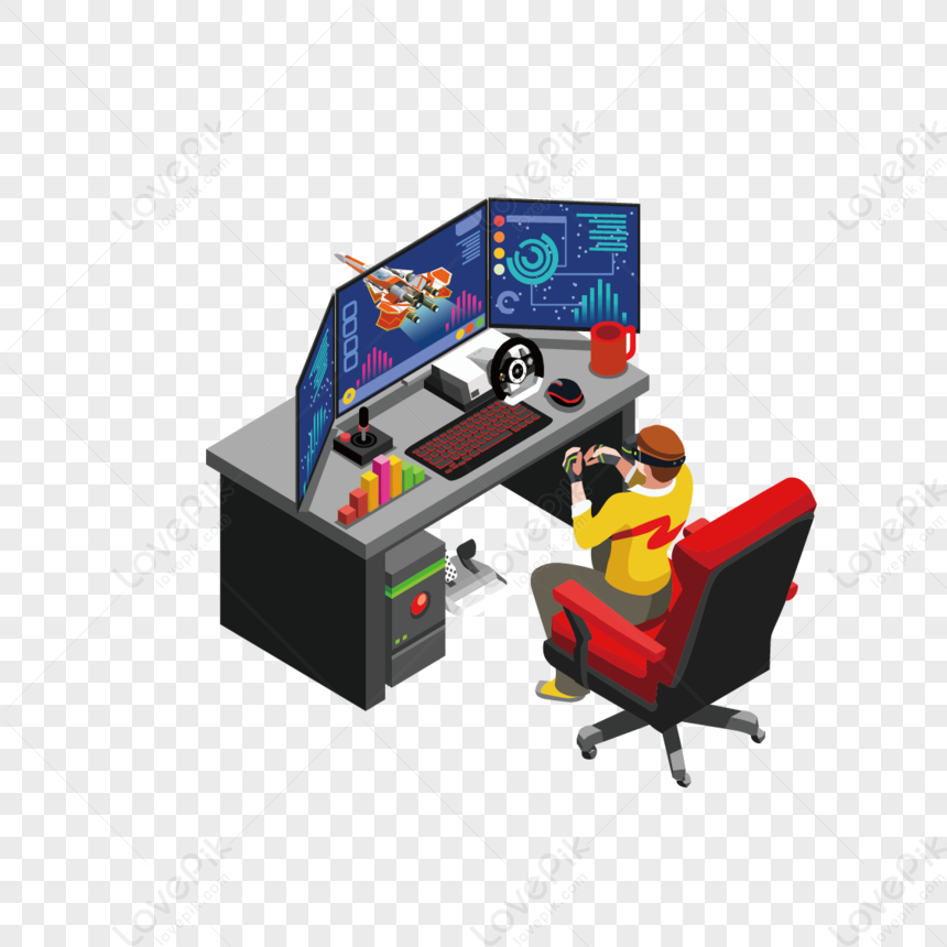 Play Computer Game PNG Transparent And Clipart Image For Free