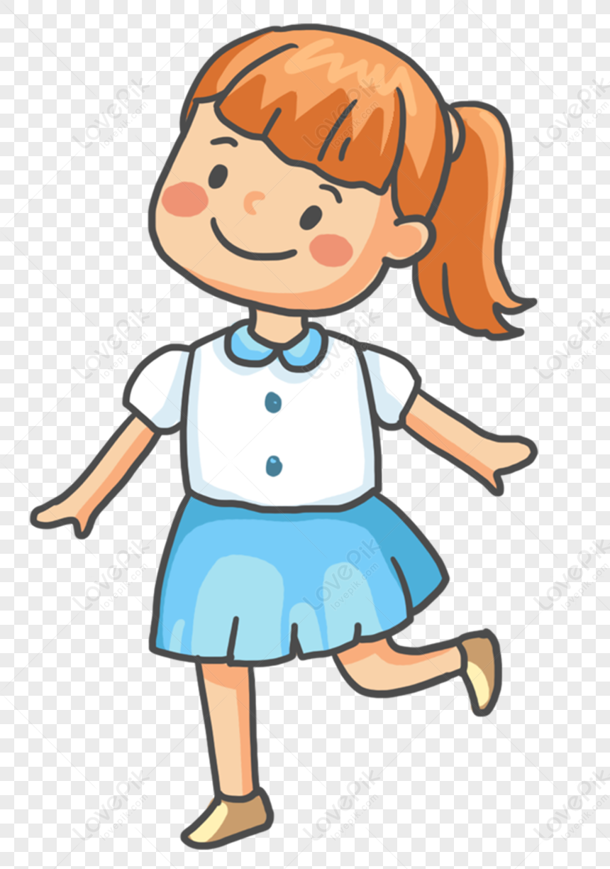 A Danced Girl, Animation Girl, Girl School, Girl White PNG Picture And ...