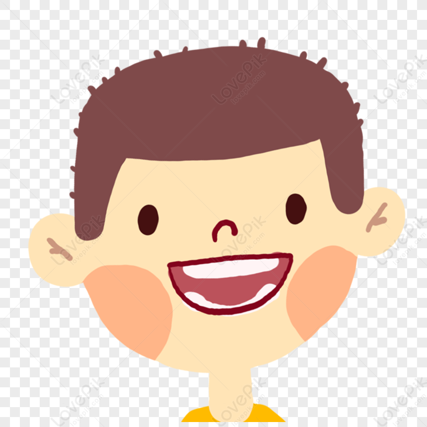 Boys Head, Light Maroon, Boy Cartoon, Cartoon Light PNG Image Free ...