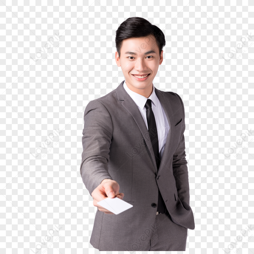 Business Men Show Action Pictures With Business Cards PNG Hd ...