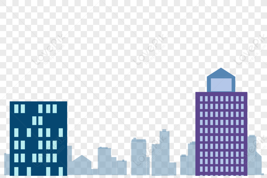 City Building, City Gray, Blue City, City Skyline PNG Free Download And ...