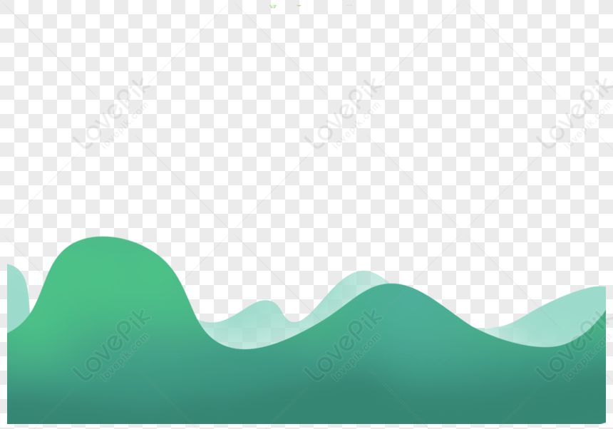 Green Mountain, Green Wave, Gray Green, Green Waves PNG Transparent ...