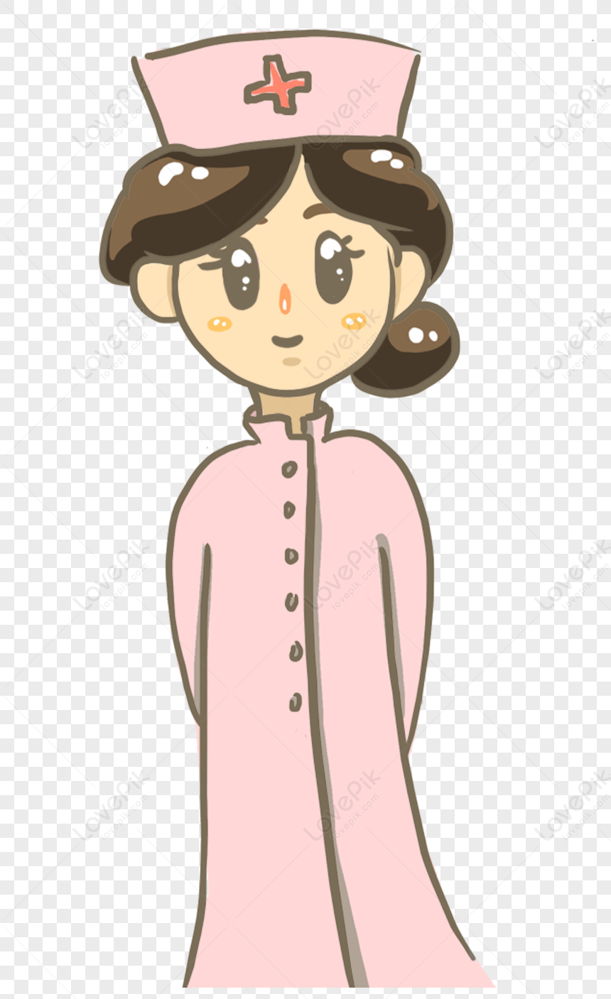 Nurse, Cartoon Nurse, Cartoon Pink, Nurse Vector PNG Hd Transparent ...