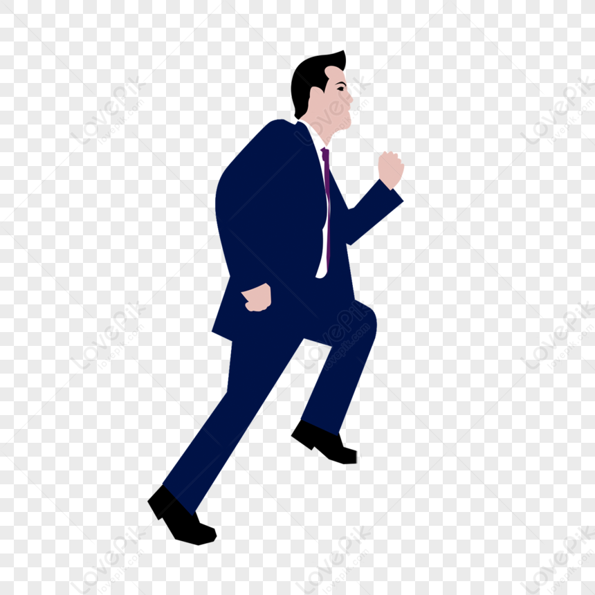 clipart runner and business suit