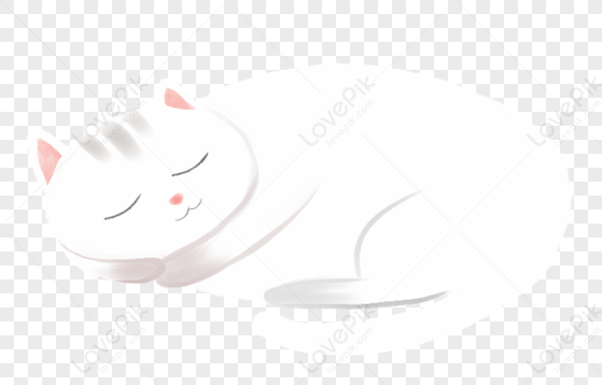 Desenho De Clipart De Gato Bigode Branco PNG , Branco, Desenho Animado,  Pintado à Mão Imagem PNG e PSD Para Download Gratuito