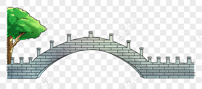 stone bridge clipart png