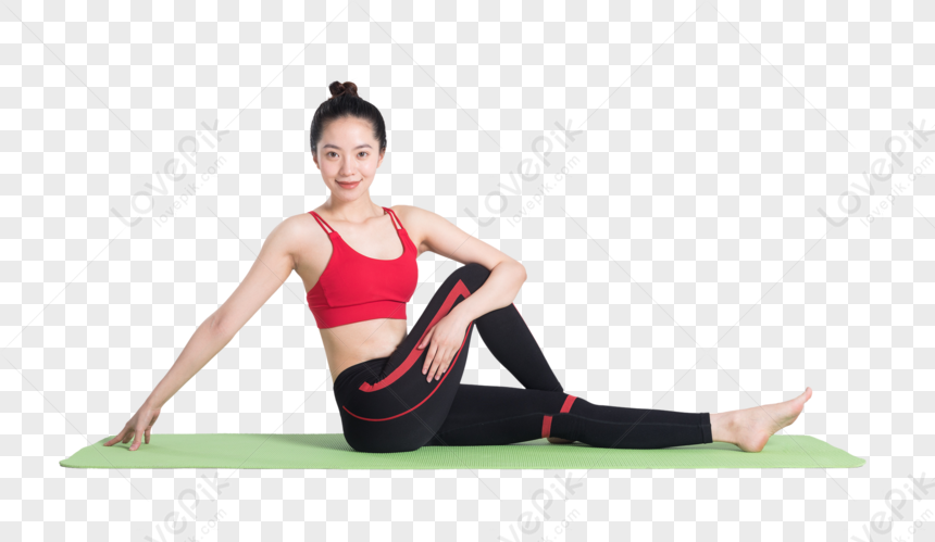 Women Yoga. Sportive young woman does yoga. Healthy lifestyle