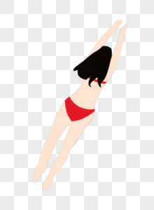 Girl Swimming PNG Transparent And Clipart Image For Free Download ...