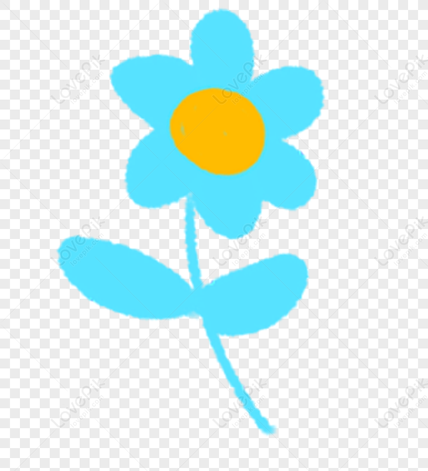 Blue Flower PNG Transparent And Clipart Image For Free Download ...