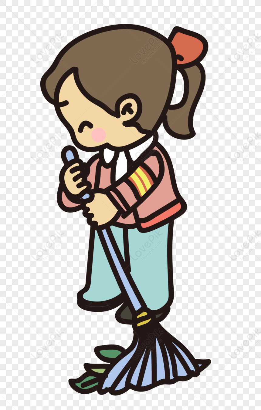Cleaning, Broom Cleaning, Cleaning Home, Cleaning Girl PNG Image And ...